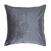 KISSENHÜLLE Samt grau 60/60 cm - Dunkelgrau, Textil (60/60cm) - Homescapes
