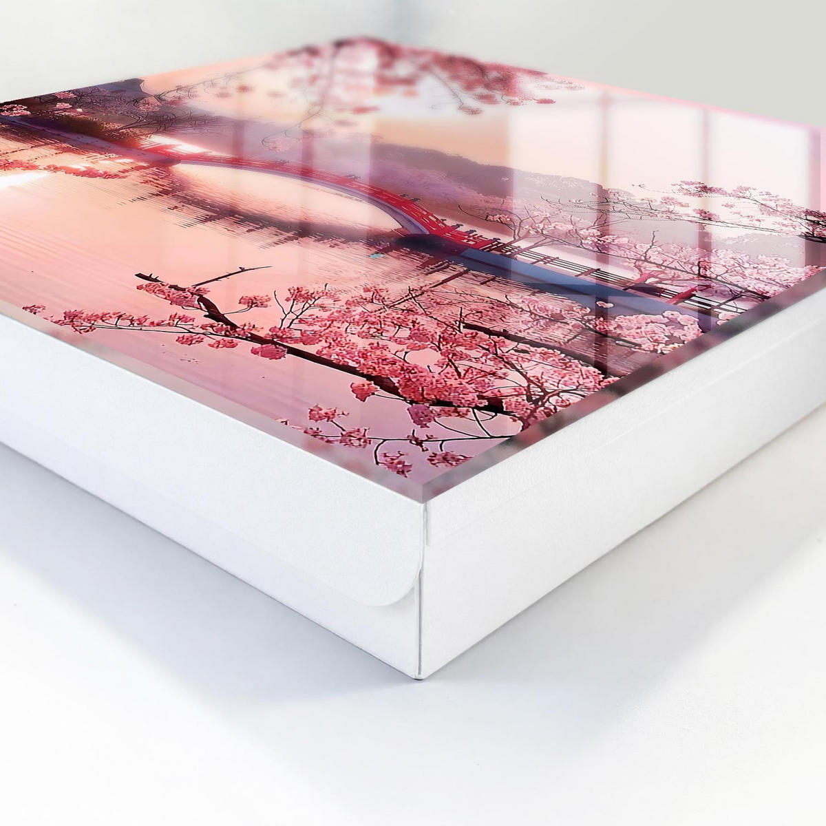 SCHLÜSSELBOX Weiß 30x30 cm – Türöffnung nach rechts - Springbrücke - Pink, Metall (30/30/5cm) - TULUP