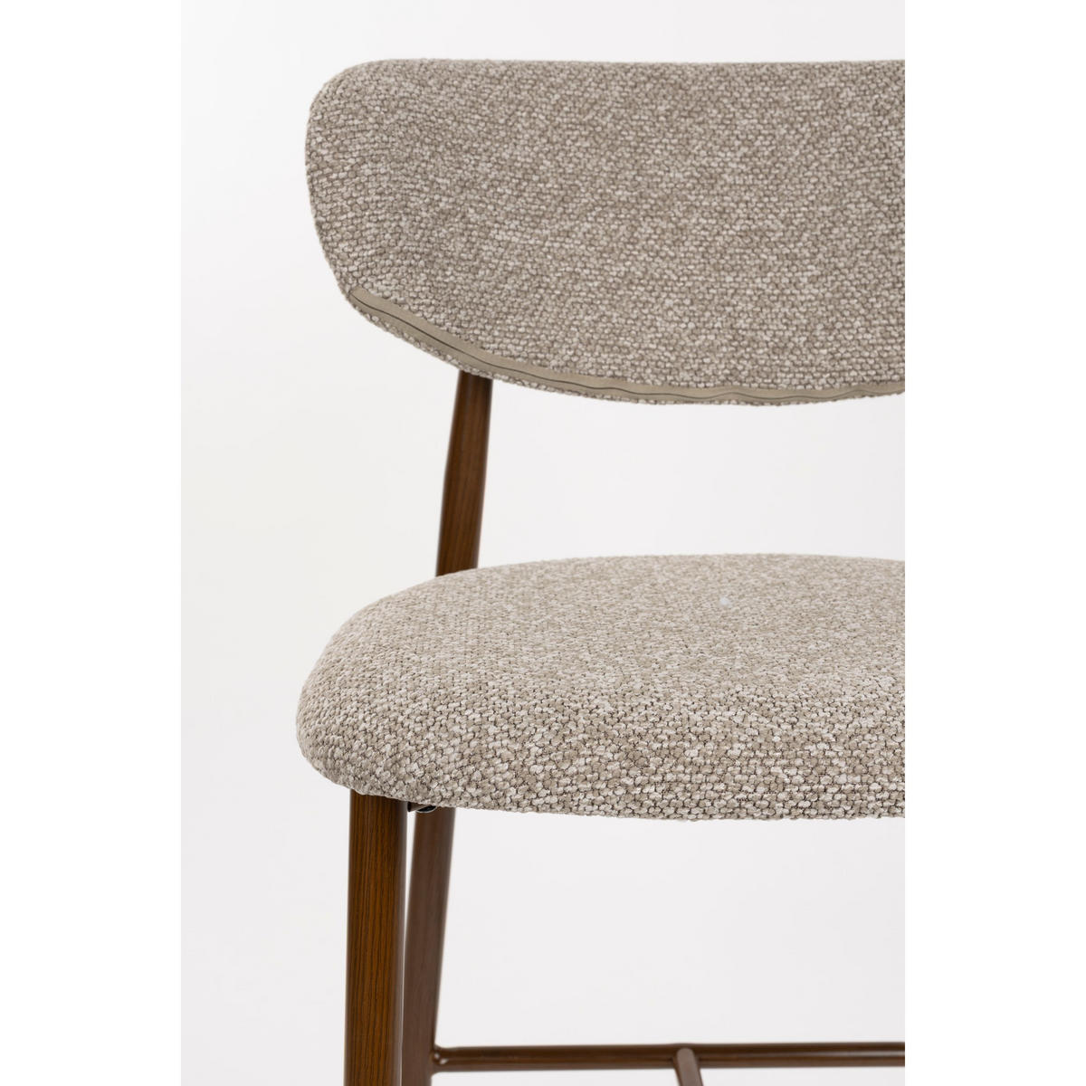 BARHOCKER Noor Rückenlehne 66 cm Taupe - 2 er Set - Taupe, Kunststoff (52/98/55cm) - Housecraft Living