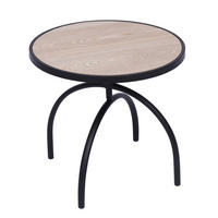 BEISTELLTISCH Rund Schwarz 45 x 45 x 41.5 cm - Schwarz, Holz (45/45/41.5cm) - Nordlys