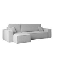 ECKSOFA Mit Schlaffunktion Und Bettkasten L-Form BEST Stoff Abriamo Hellgrau Links - Hellgrau, Holz/Textil (142/244cm) - Kaiser Möbel