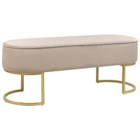 BÄNK Milry 40/104/40 cm - Beige, Textil/Plast (104/40/40cm) - Beliani
