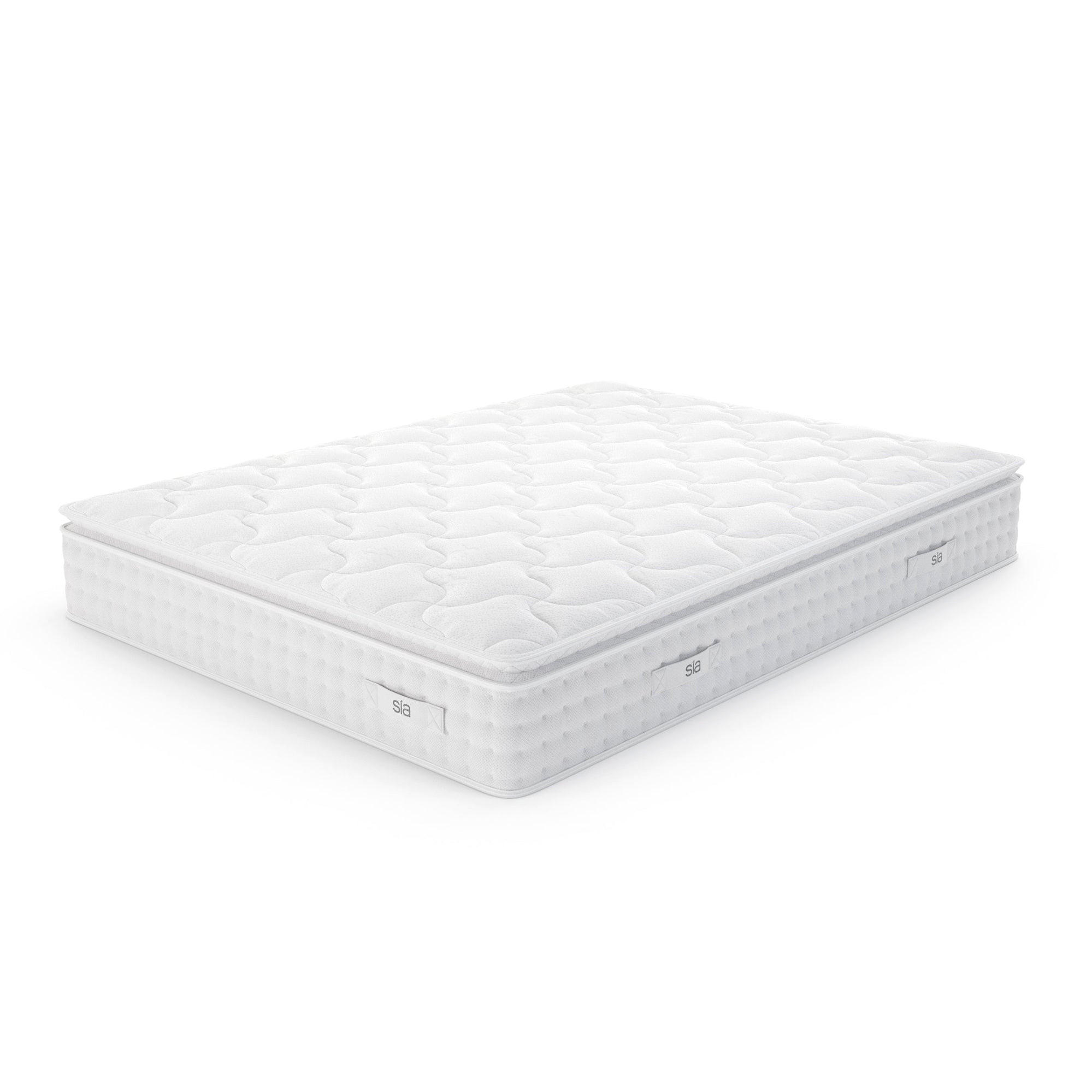 MATRATZE HYBRIDE PREMIUM CLOUD Formgedächtnis-Schaum. Latex & Taschenfedern Weiß 90cm - Weiß, Textil (190/140cm) - Sia Home