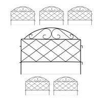 6XBEETZAUN - Schwarz, Metall (54.5/40/1cm) - Relaxdays