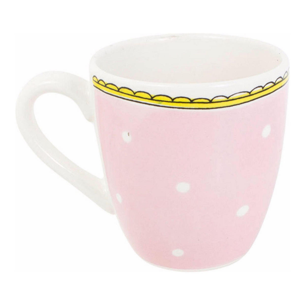 MINI-BECHER Punkt in Rosa - 200 ml - Pink, Keramik (0.2L) - Blond Amsterdam