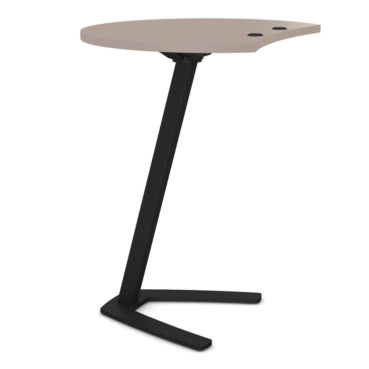 STEHTISCH Laptoptisch Pontis Basalt / - Braun, Holz/Metall (50/60/72cm) - ASSMANN