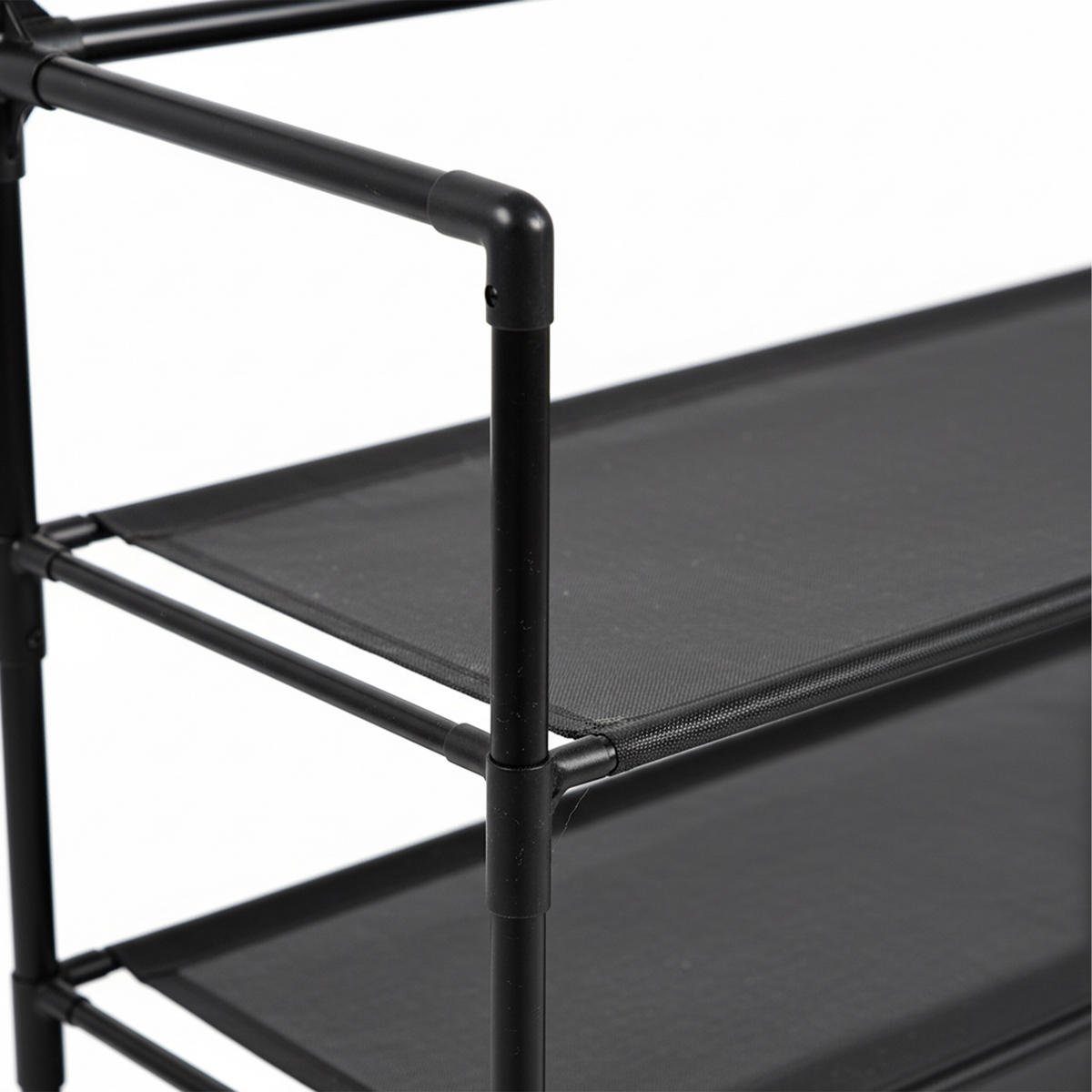 VĚŠÁK - černá, kov/textil (59.5/150.5/25cm) - Relaxdays