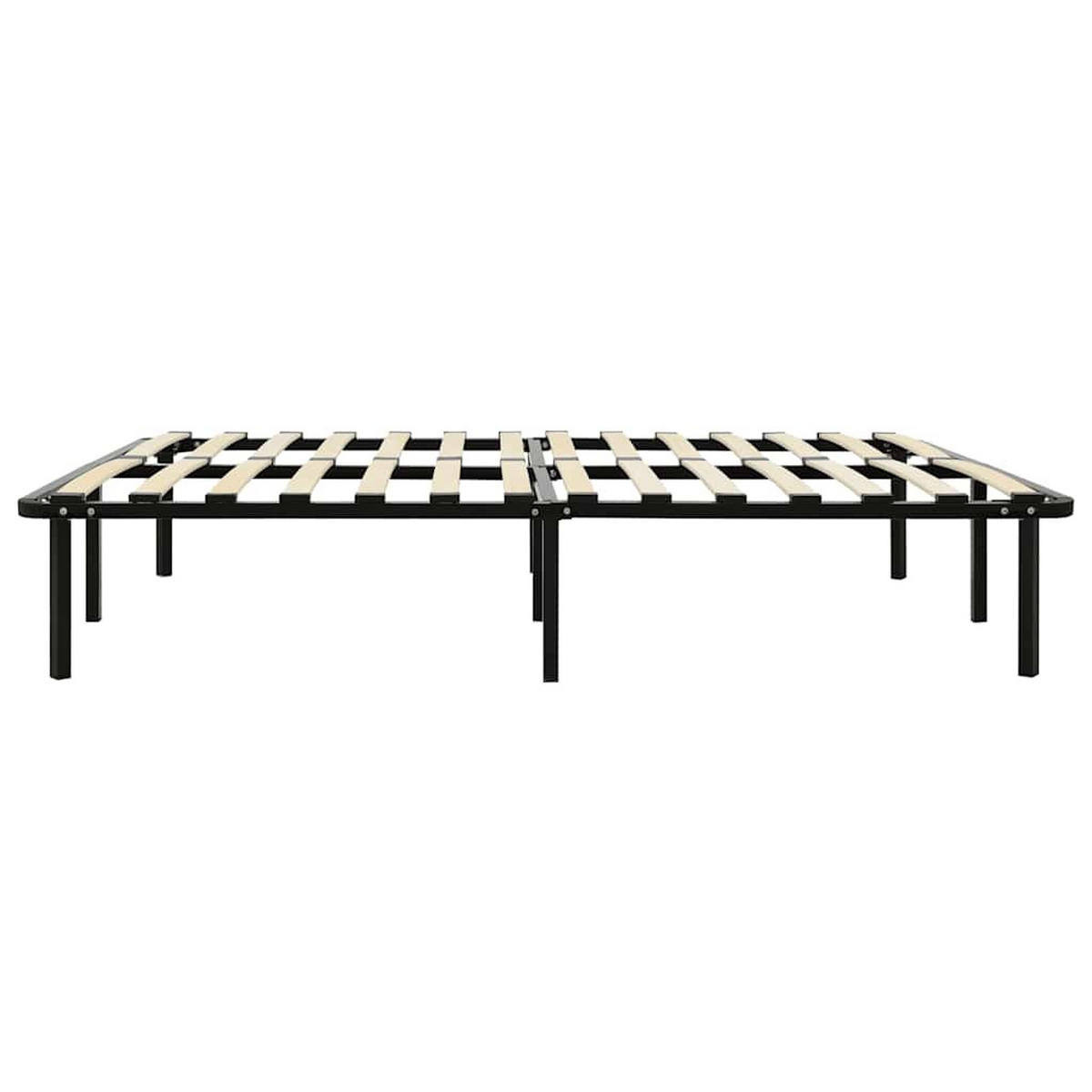 METALLBETT Herring 160/200 cm - Schwarz, Metall (160/200cm) - Nettlife