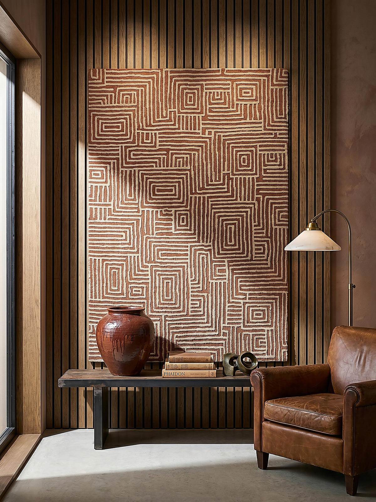 TEPPICH ARLEN, geometrisch, Terrakotta, 200 x 300 cm - Orange, Textil (300/200cm) - KADIMA DESIGN