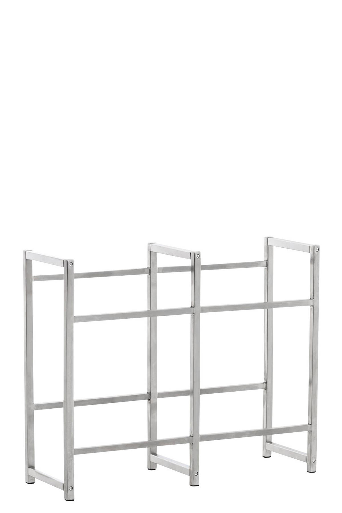 KASTENSTÄNDER Metall edelstahl - Edelstahlfarben, Metall (47/75/31cm) - CLP