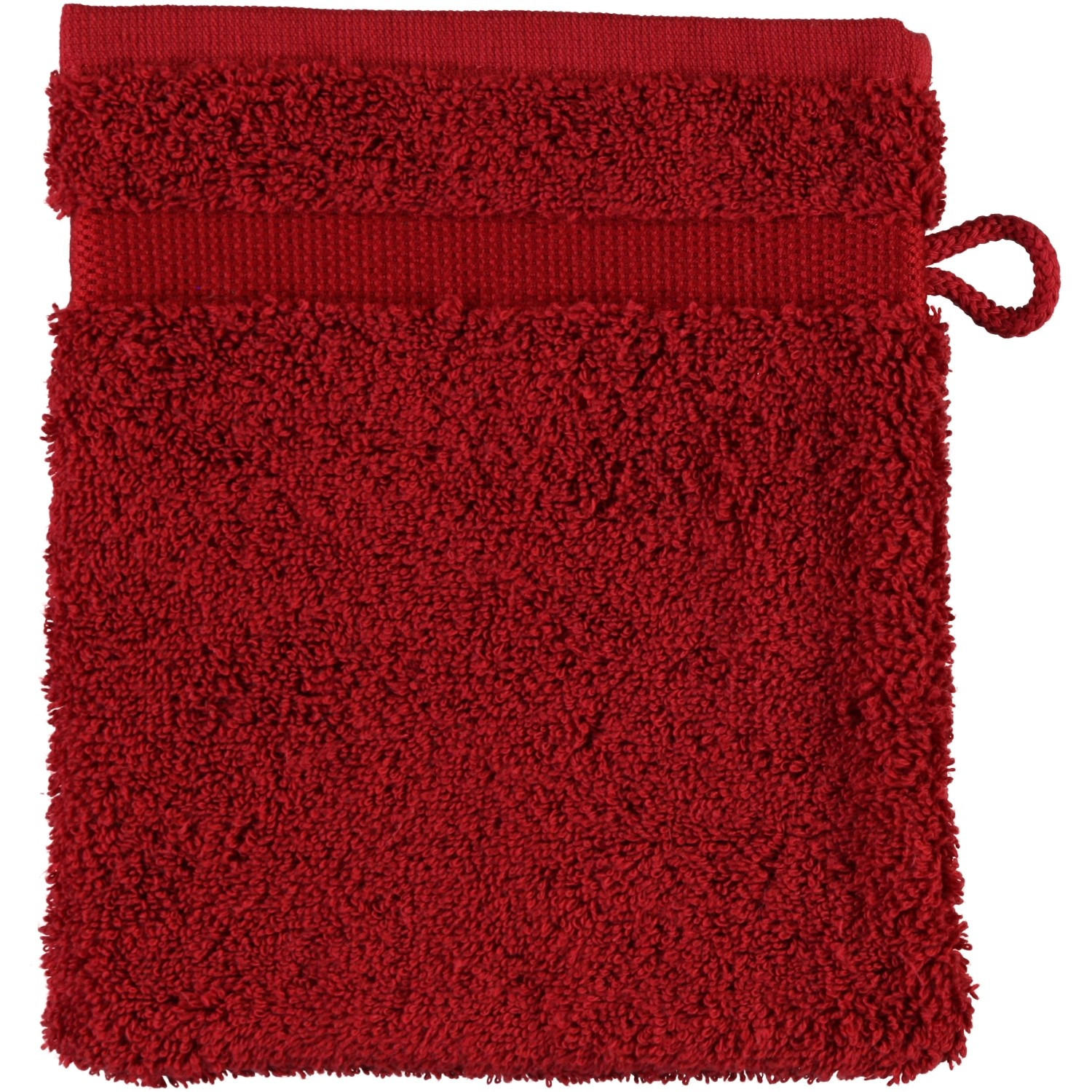 Rhomtuft Waschlappen Rot 16x22 cm