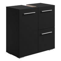 WASCHBECKENUNTERSCHRANK Mars Schwarz - 60 x 30 x 60 cm - Schwarz, Holz (60/60/30cm) - Badplaats