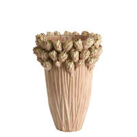 VASE Fynara - Rosa - 30/30/45.5 cm - Pink, Keramik (45.5cm) - Light & Living