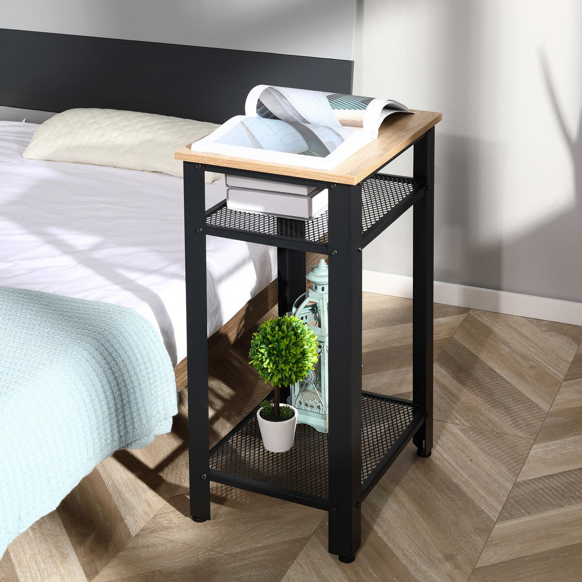 BEISTELLTISCH Beige 1 Stück - Beige, Metall (45/35/75cm) - GiPP