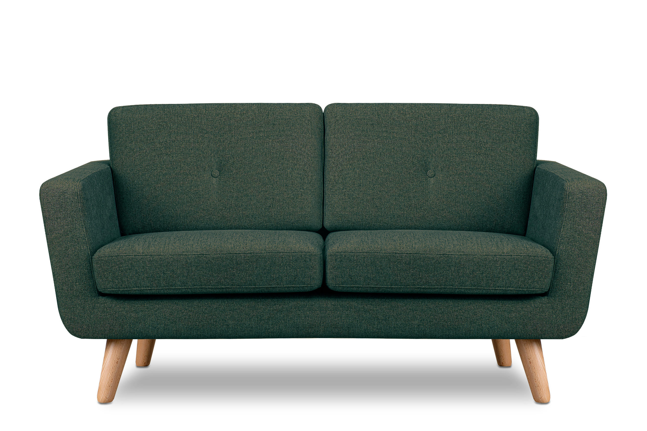 2-SITZER-SOFA TAGIO II mit Armlehnen, Marineblau - Blau, Textil (88/80/153cm) - KONSIMO®