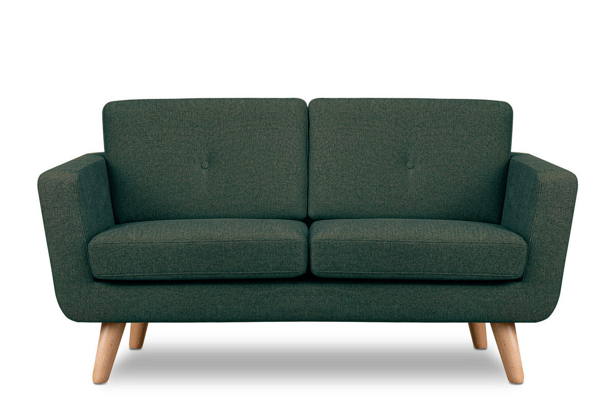 2-SITZER-SOFA TAGIO II mit Armlehnen, Marineblau - Blau, Textil (88/80/153cm) - KONSIMO®
