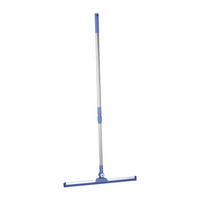 VODNI brisalec - srebrne barve, kovina/umetna masa (52/135/3.5cm) - Relaxdays