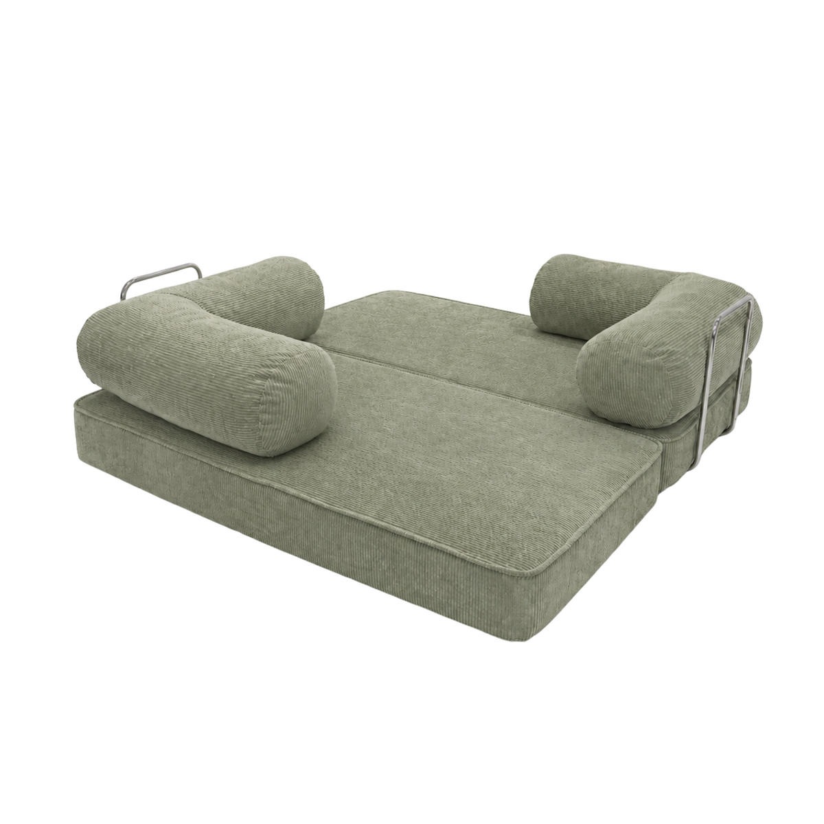 DESIGN Sofa aus Premium Stoff im zeitgenössischen Stil Olivgrün - Olivgrün, Textil (200/70/100cm) - SURB