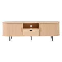 TV-SCHRANK 175cm Rollo Tür Schublade Lowboard Naturholz - Naturfarben, Holzwerkstoff (175/55/40cm) - FLIEKS