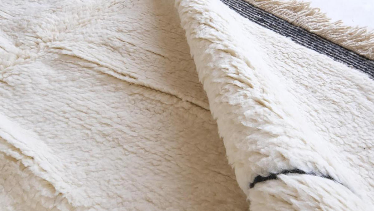 BERBERTEPPICH aus reiner Wolle 210x 276 cm - Weiß, Naturmaterialien (210/276cm) - AFK Living