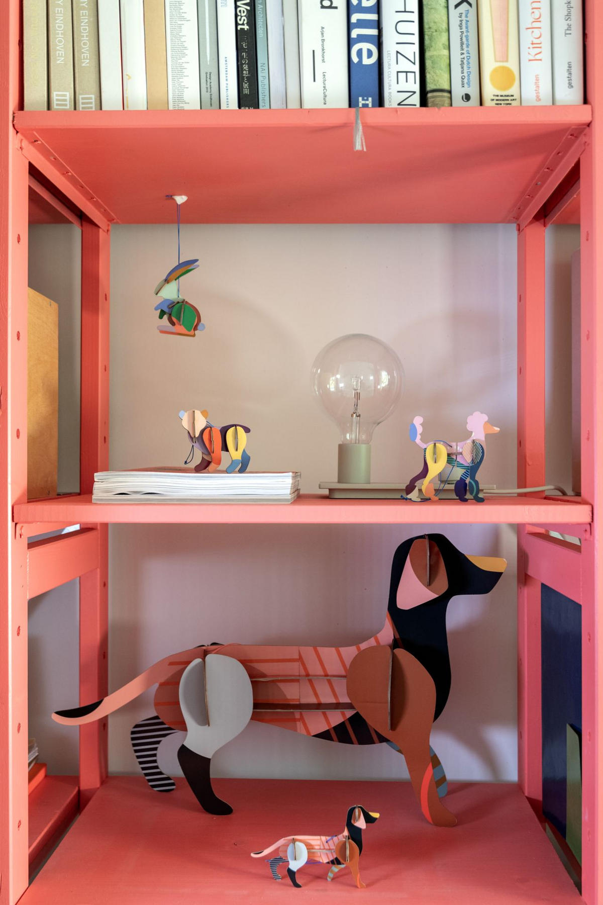 MAL- & BASTELSET, Maggie Dackel, 3D Wandobjekt, Recyclingkarton, studio ROOF - Naturfarben, Karton (58.5/13.6/35.3cm) - ich-zapfe