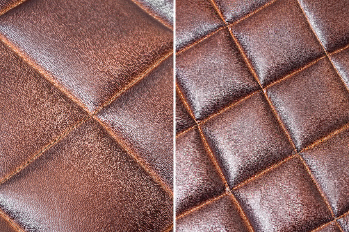 HOCKER RIDER Echtleder Braun 40 cm - Braun, Leder (40/40/40cm) - riess-ambiente