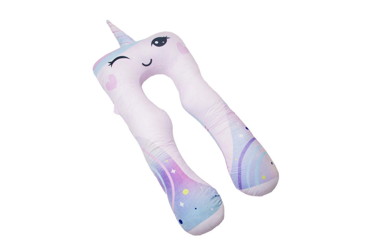 ERSATZBEZUG - Mikroplüsch (Einhorn) - Multicolor, Textil (60/120cm) - KomfortKissen
