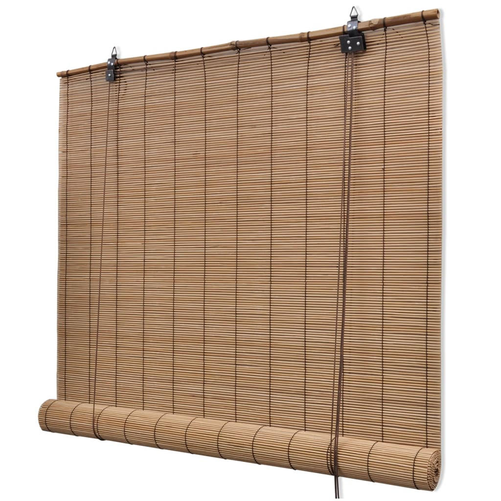 BAMBUSROLLO 150/160 cm Braun - Braun, Naturmaterialien/Holz (150/160/160cm) - vidaXL