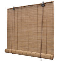 BAMBUSROLLO 150/160 cm Braun - Braun, Naturmaterialien/Holz (150/160/160cm) - vidaXL