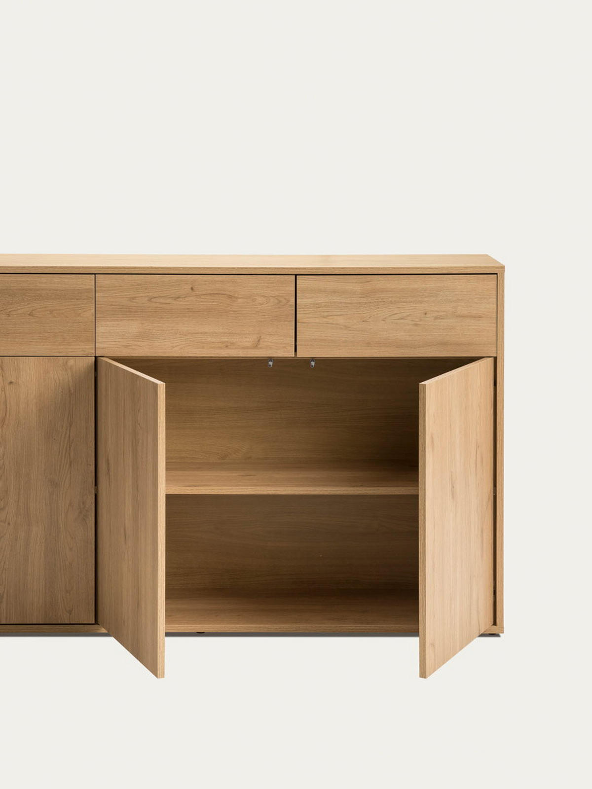 SIDEBOARD Hegas Natur 141.2 cm x 85.1 cm - Braun, Holzwerkstoff (141/85/35cm) - Kenay Home