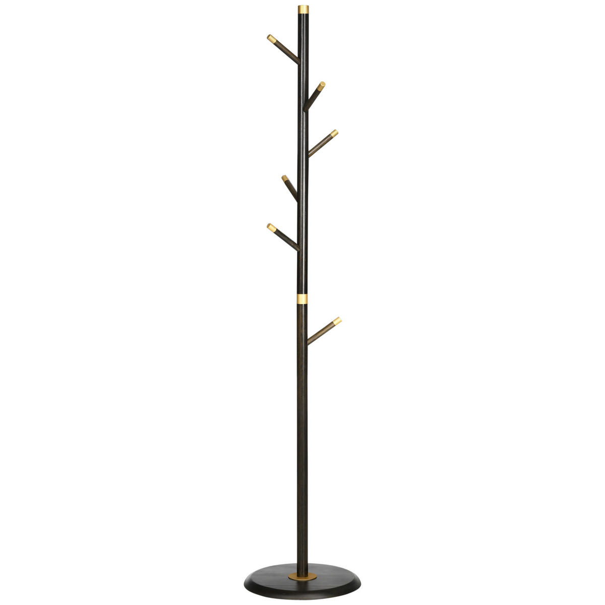 KLEIDERSTÄNDER - Walnussfarben, Holzwerkstoff/Metall (36/180/36cm) - HOMCOM