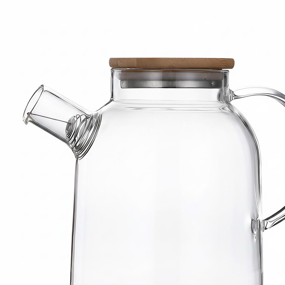 TEEKANNE - Transparent, Glas/Holz (1.8L) - Relaxdays