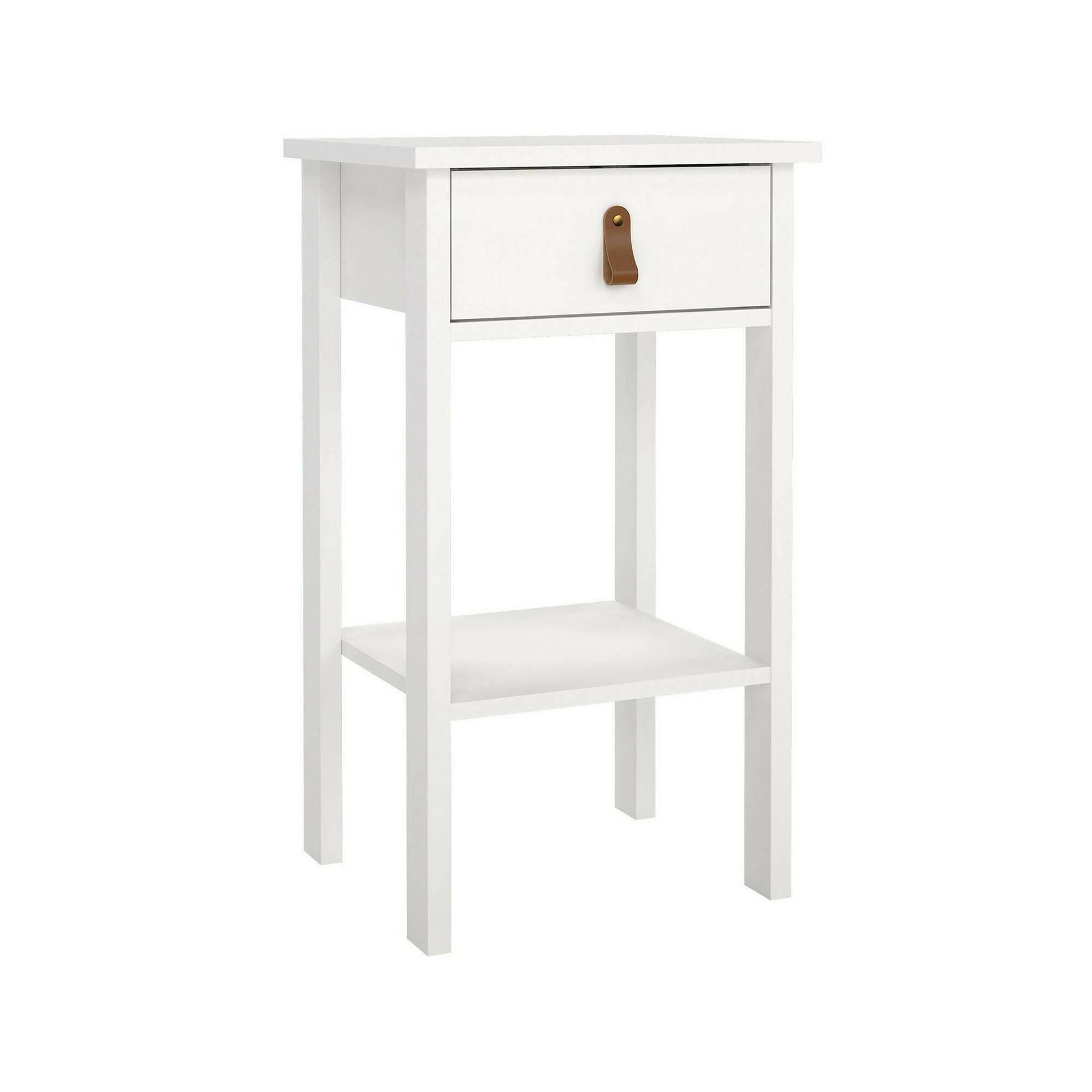 NACHTTISCH Weiß 34.2/40/70.1 cm - Weiß, Holzwerkstoff (40/70.1/34.2cm) - DMORA