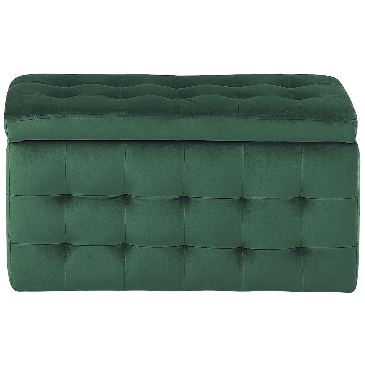 TRUHENBANK Michigan 42/72/40 cm - Grün, Textil (72/40/42cm) - Beliani