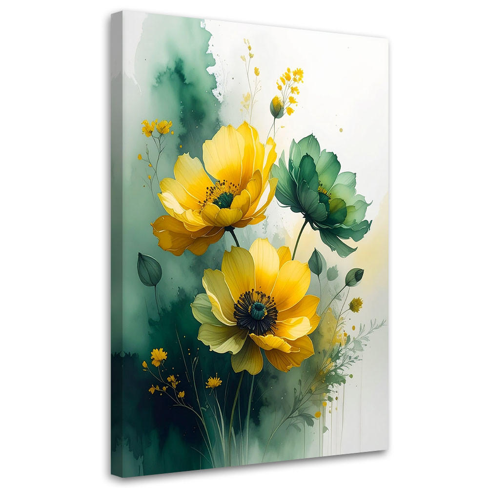 Feeby Wandbild, Gelb 80x120 cm