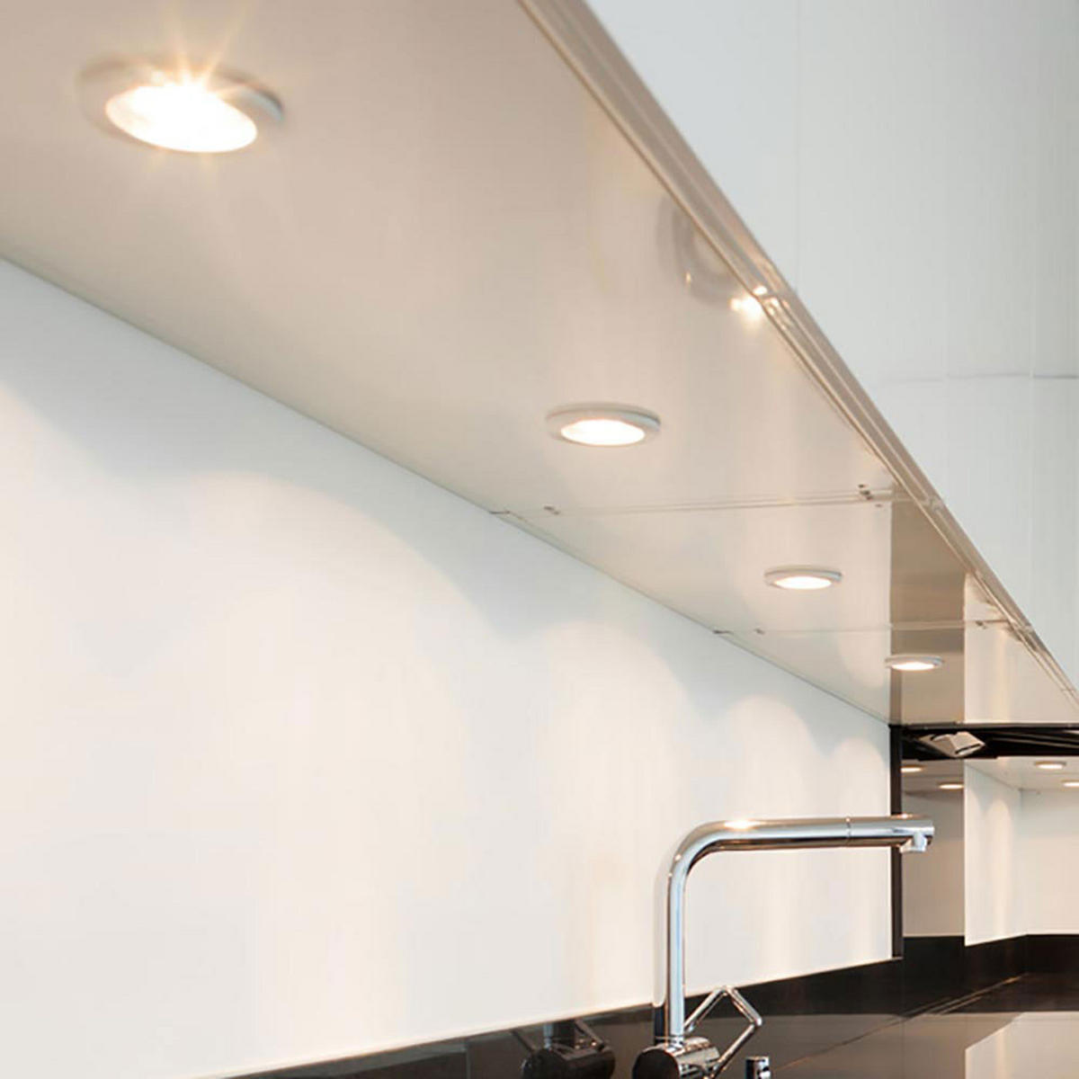 LED EINBAUSTRAHLER Weiß Chrom - Weiß, Metall (8.5/8.5/1.5cm)