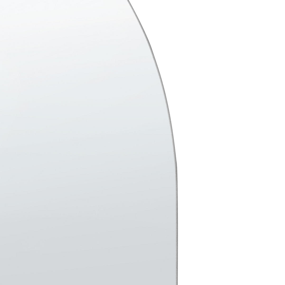 WANDSPIEGEL oval 40/80 cm Silber Alfortville - Silberfarben, Glas (40/0.5/80cm) - Beliani
