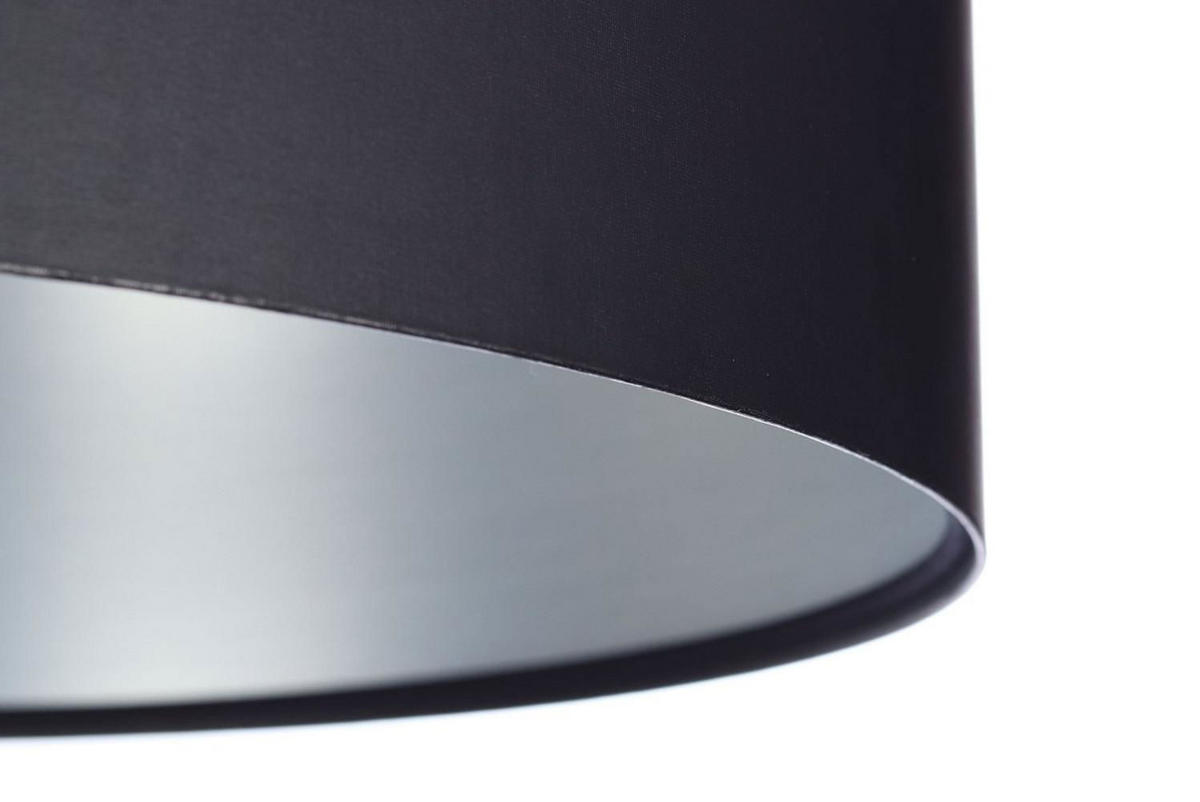HÄNGELEUCHTE Schwarz 50/25 cm - Silberfarben/Schwarz, Kunststoff (50/0.8/25cm) - ONZENO