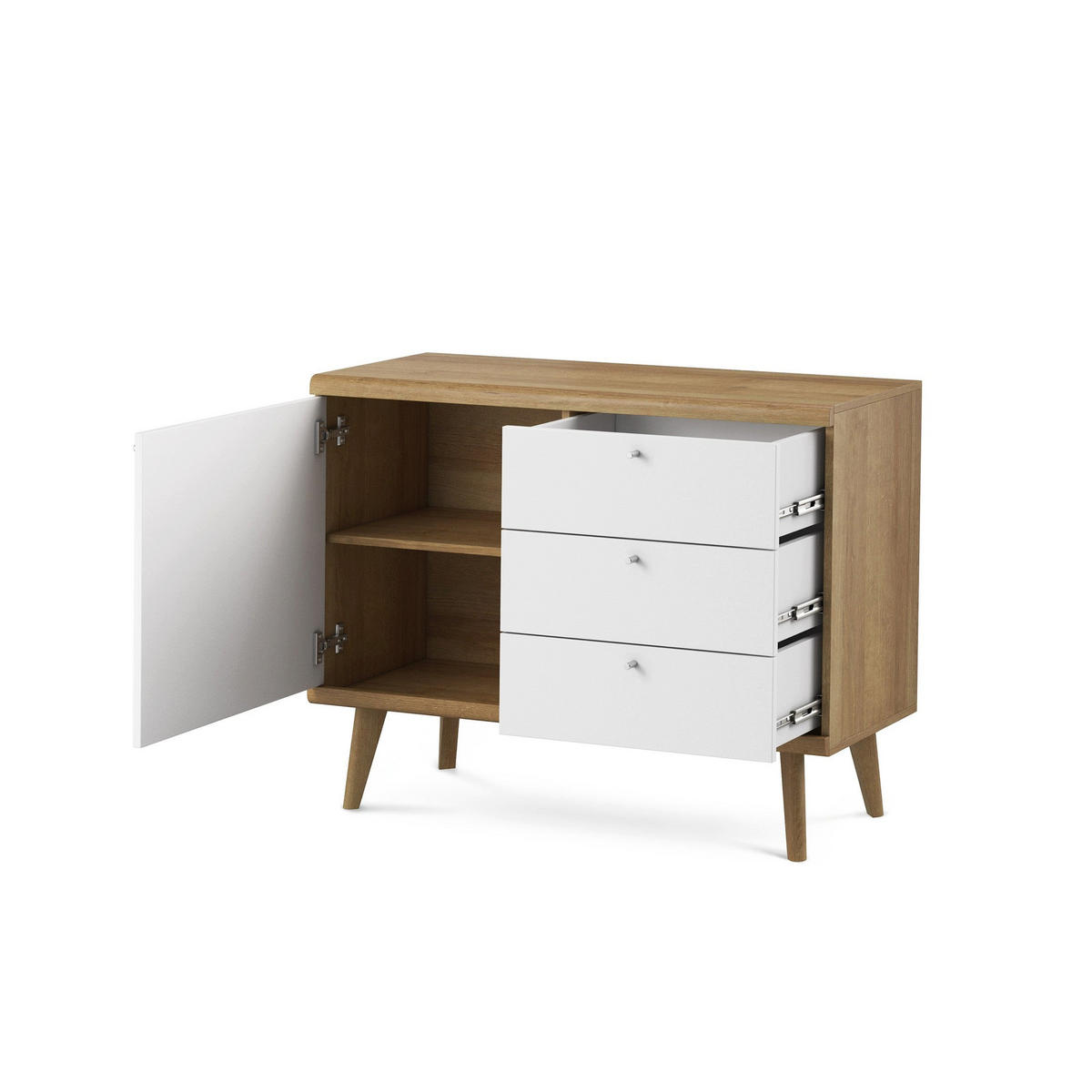 KOMMODE Lato - Braun, Holzwerkstoff (107/83/40cm) - Pillovely