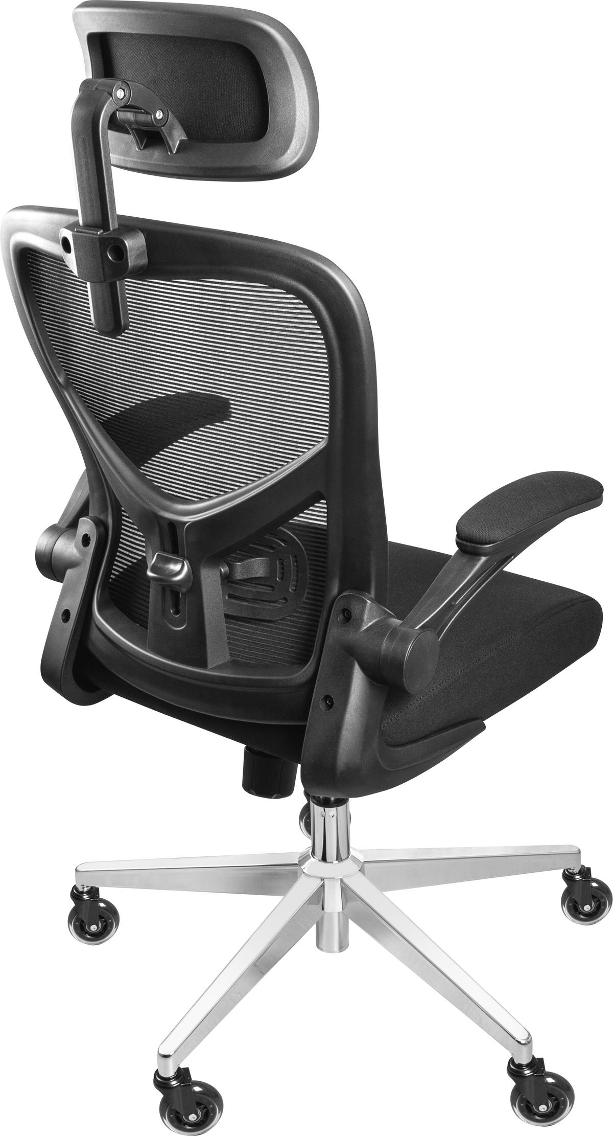 BÜROSTUHL SmartSeat Schwarz - Silberfarben/Schwarz, Kunststoff/Textil (70/142/70cm) - Clouvou