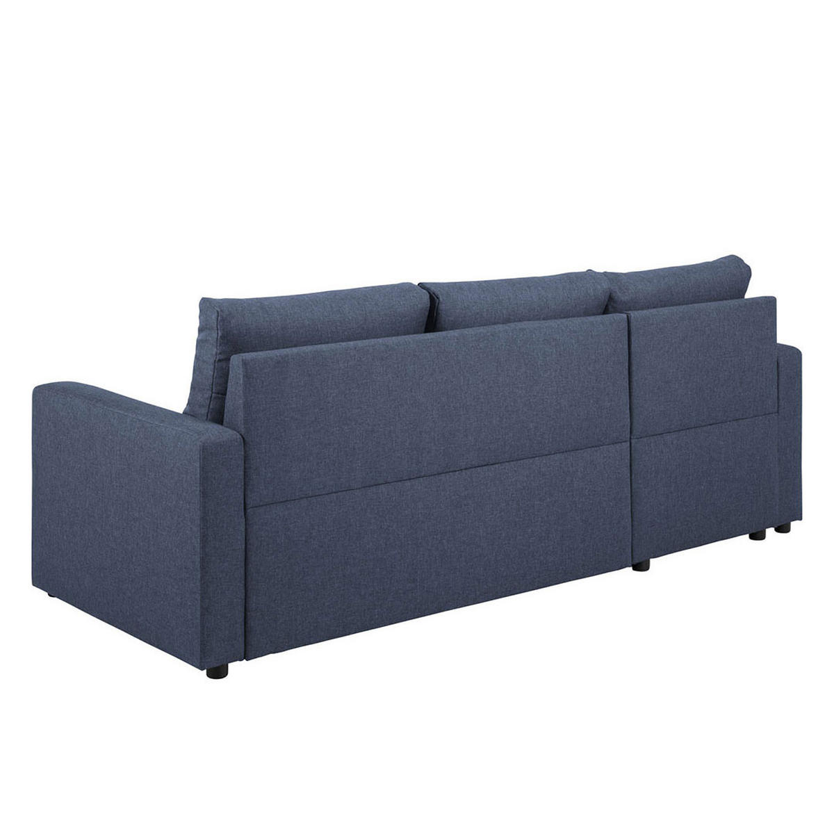 BÄDDSOFFA Sander för 3 personer 218 x 155 x 84 cm – blå - Blå, Träbaserade material/Textil (218/155cm) - ebuy24