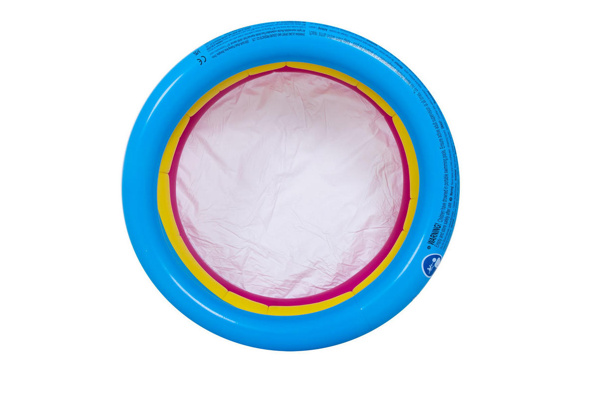 PLANSCHBECKEN aufblasbarer 3-Ring Baby Pool Ø 76x25 cm - Multicolor, Kunststoff (76/76cm) - Avenli