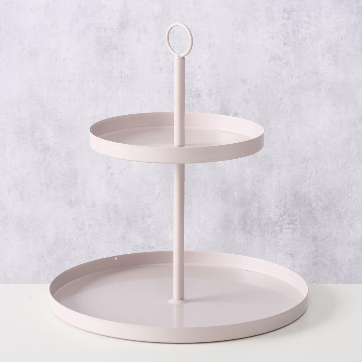 ETAGERE aus Metall Samina Beige 30/30/33 cm - Beige, Metall (30/33cm) - Boltze Home