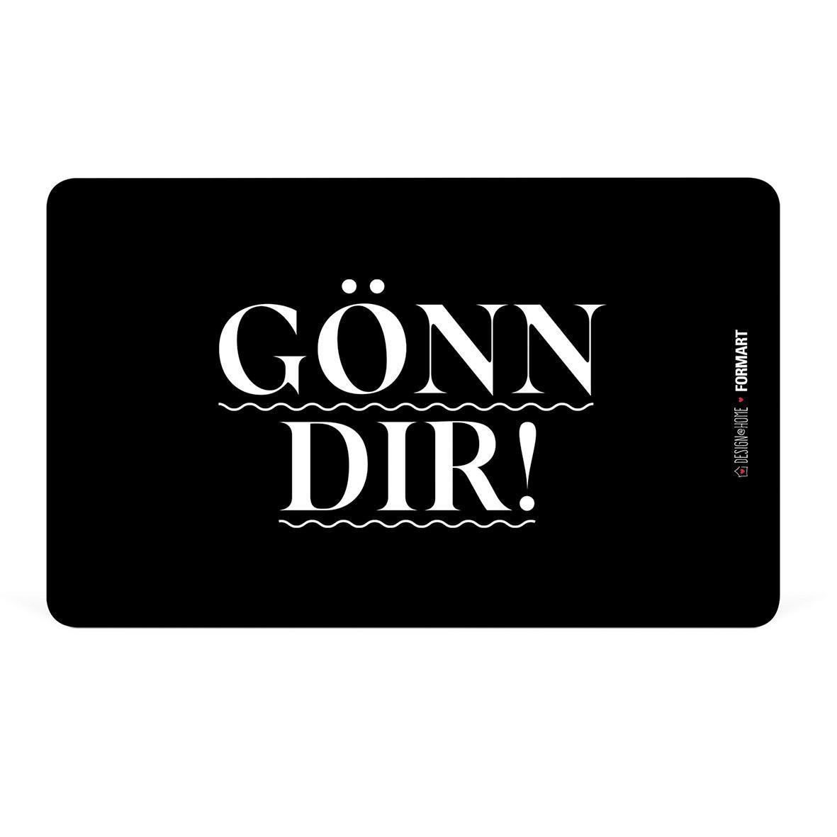 SCHNEIDEBRETT Gönn dir aus Kunststoff in Schwarz/Weiß - Schwarz, Kunststoff (14.3/23.3cm) - Sonstige