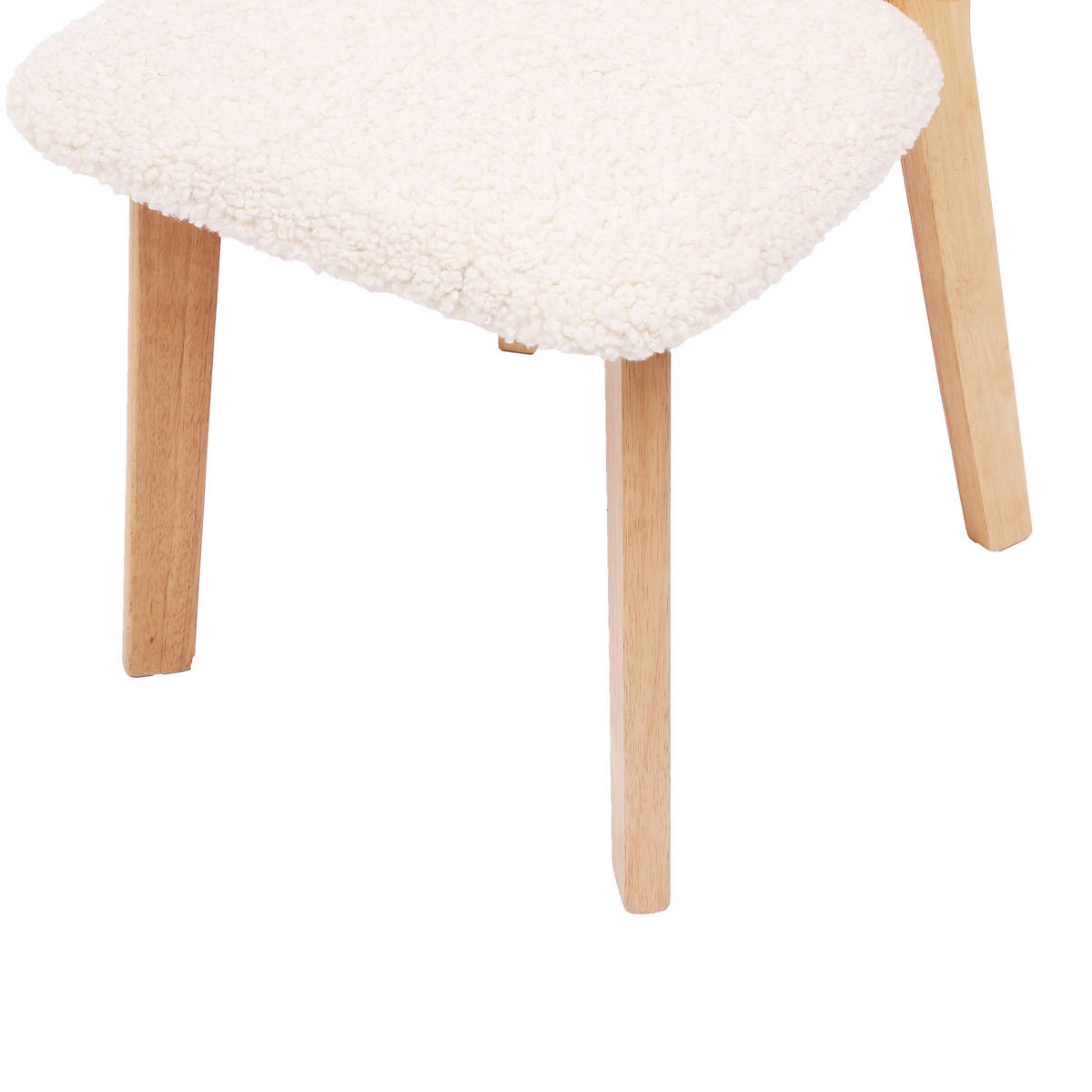 STUHL 2er-Set Holz Weiß - Weiß, Holz (41/79/56cm) - Nordlys