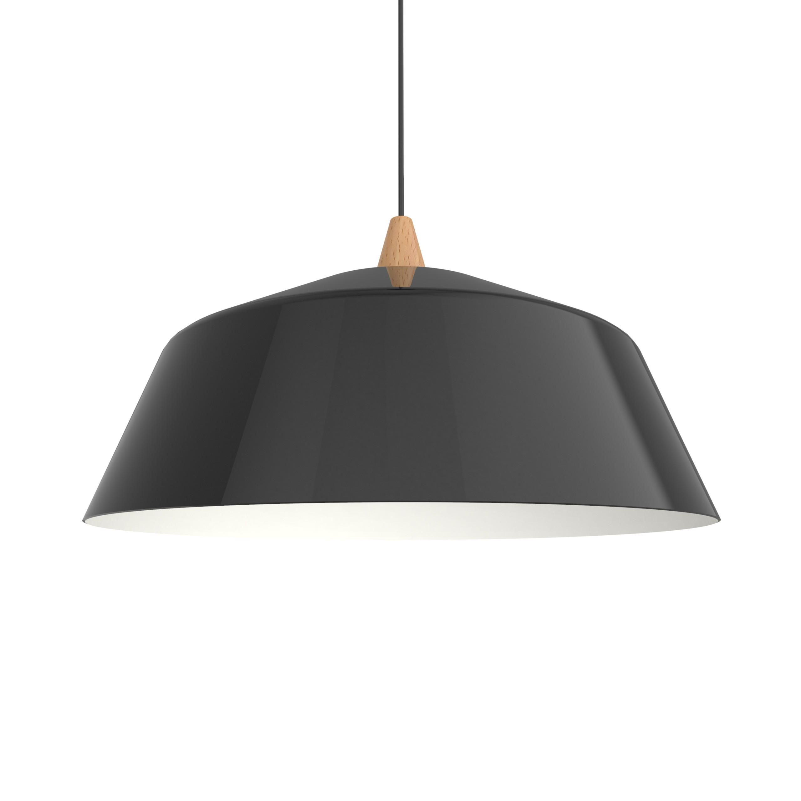 Lumicom Hängeleuchte Schwarz 50x17x50 cm