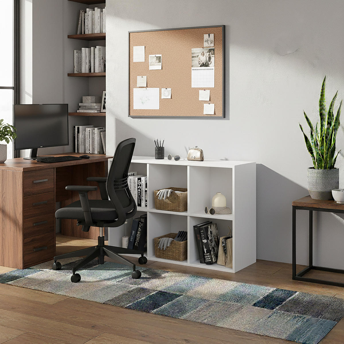 BÜCHERREGAL - Weiß, Holzwerkstoff/Textil (61/91/30cm) - Relaxdays