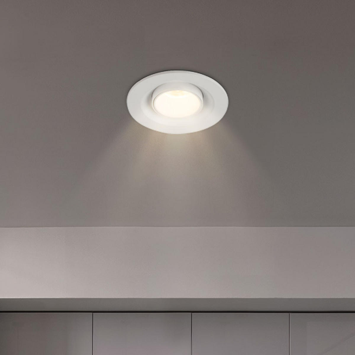 LED WANDLEUCHTE Aluminium Weiß beweglich - Weiß, Metall (9/11.1/9cm) - Globo Lighting