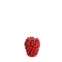 VAZE Berries Rot 15/14.5/17.5 cm - Rot, Keramik (17.5cm) - Light & Living