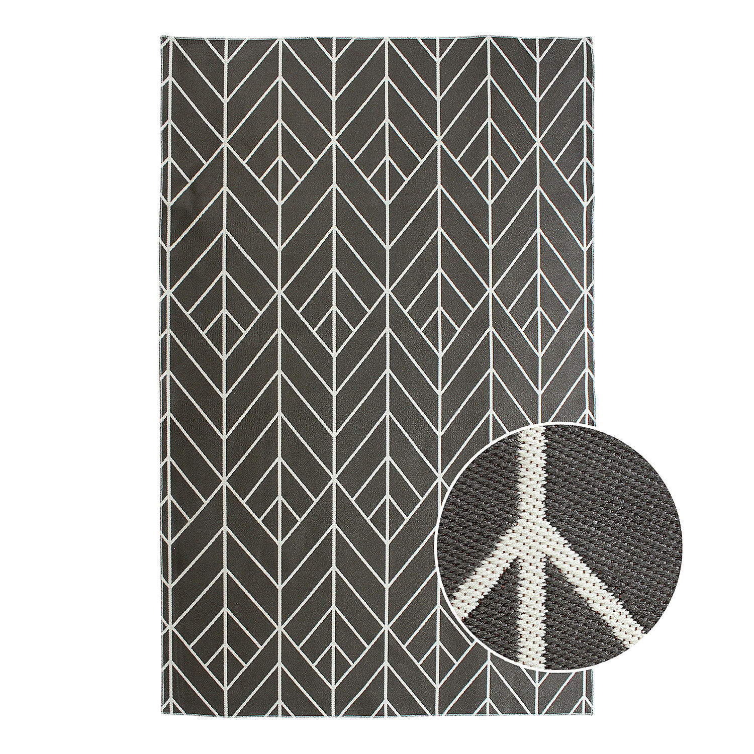IN-/OUTDOORTEPPICH - Kunstfaser - Grau, Textil (160/230cm) - home24